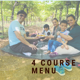 Grape Plucking and Lunch @ our Farm